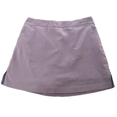 Falda corta de algodón para mujer Lady Hagen púrpura cremallera trasera rendimiento de golf elástica talla 8 Foto 1 de 4