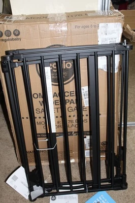 TOTALMENTE NUEVO Puerta Ancha Regalo Hogar Acento Amplia Puerta de Seguridad Negra Foto 1 de 4