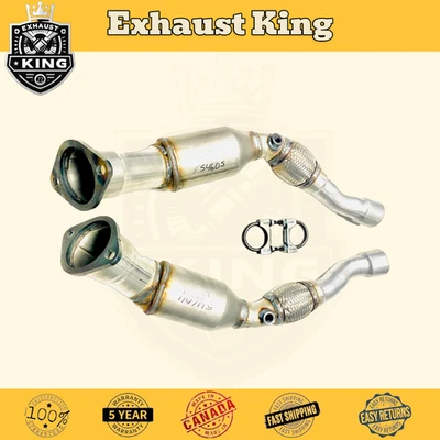 Convertidores laterales izquierdo y derecho Dodge Challenger (2009-2019) 5,7 L con flexión Foto 1 de 4