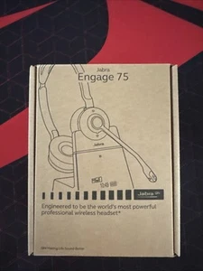 Jabra Engage 75 SE - Stereo Wireless Headset / Music Headphones NEW - Zdjęcie 1 z 2