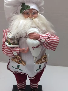 Weihnachtsmann mit Zuckerguss, Lebkuchenhaus, mit Gläsern, - Bild 1 von 7
