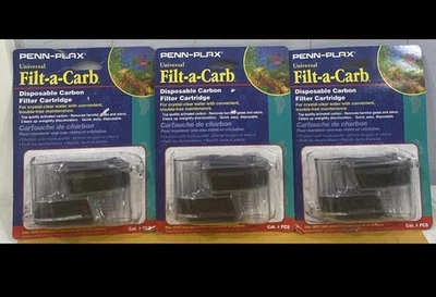 (Lot Of 3) Penn-Plax Filt-a-Carb | Disposable Carbon Filter Cartridge | FC3. - Image 1 of 3