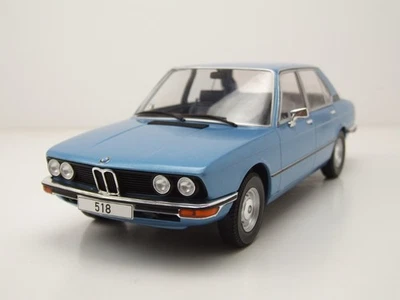 BMW 5 Serie E12 1973 Blu Chiaro Modellino 1:18 MCG - Immagine 1 di 4