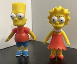 The Simpsons Jakks Pacific 2,5" Bart und Lisa Simpson lose Figuren - Bild 1 von 2
