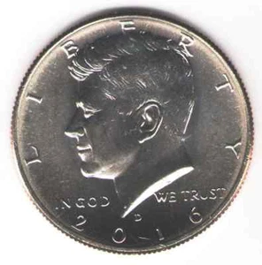 US. 2016 - D. Kennedy Half Dollar. Unzirkuliert. - Bild 1 von 1