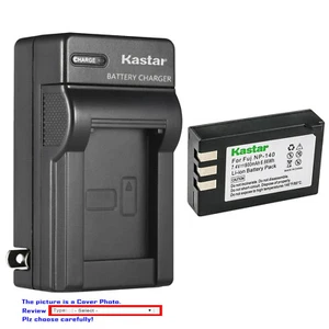 Kastar Battery AC Wall Charger for Fuji NP-140 BC-140 & Fujifilm FinePix S100FS - Picture 1 of 11