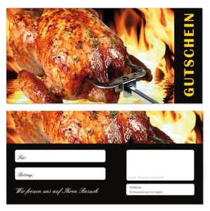 20 Geschenkgutscheine (Gastronomie-683) Gutscheine Restaurant Grillhähnchen - Bild 1 von 1
