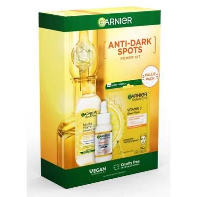 Garnier Anti Dark Spots Power Kit – Vitamin C Serum + Micellar Water + Sheet Mas - image 1 of 4