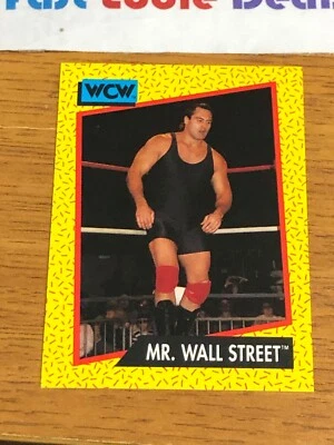 IMPEL MARKETING 1991 WCW MR WALL STREET MIKE ROTUNDA IRS CARD 84 EXCELLENT - Image 1 of 2