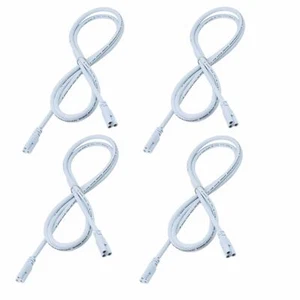 JESLED T8 T5 LED Tube Lights Connector Extension Cable Cords Wire 3-Pin 1-6 Feet - Picture 1 of 18