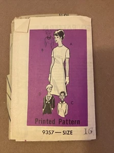Anne Adams Schnittmuster 9357 Größe 16 Vintage 60er Jahre - Bild 1 von 4