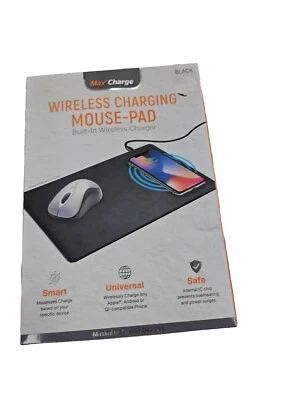 Max Charge беспроводная зарядка коврик для мыши встроенное беспроводное зарядное устройство устройства новый  - Изображение 1 из 2