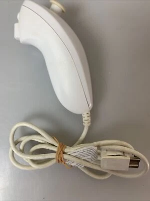 Controlador Nunchuck Blanco Original Oficial Nintendo Wii RVL-004 Probado Foto 1 de 4