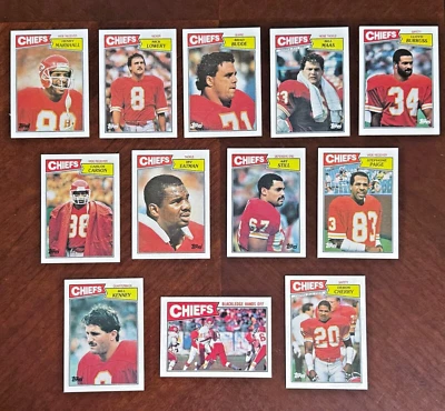 1987 Topps NFL Football Team Sets - Chiefs, Bears+ NFL LEGENDS, VINTAGE, SHARP! - Image 1 of 4