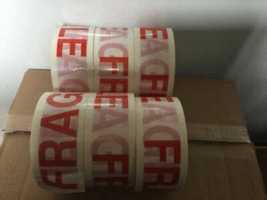 Fragile Low Noise Packaging Parcel Packing (6)Tape Strong 48mm x 66m - Picture 1 of 12