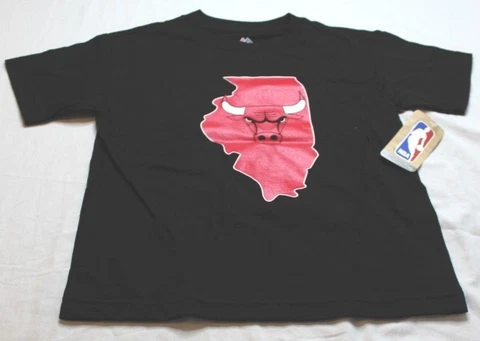 Chicago Bulls NBA Jimmy Butler Boys Black T-Shirt By Majestic Size Boys 7 New Cover