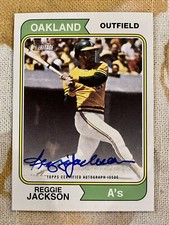 Reggie Jackson 2023 Topps Heritage Real One Autograph #74RO-RJ Athletics Auto