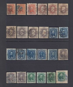 BRASILIEN 1866 SC 53-60 KOMPLETTER SATZ ACHTUNDVIERZIG BRIEFMARKEN MIT AUSWAHLSTEMPELN SCV $623,50+ - Bild 1 von 2