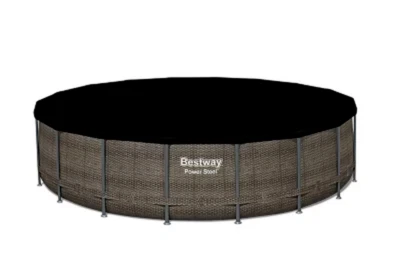 Bestway Flowclear Round 18' Pool Cover for Above Ground Frame Pools (Cover Only) - Image 1 of 4