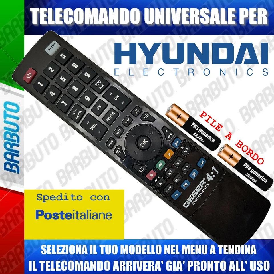 MADEFORYOU TELECOMANDO UNIVERSALE HYUNDAI* CLICCA E LO RICEVERAI GIA PRONTO