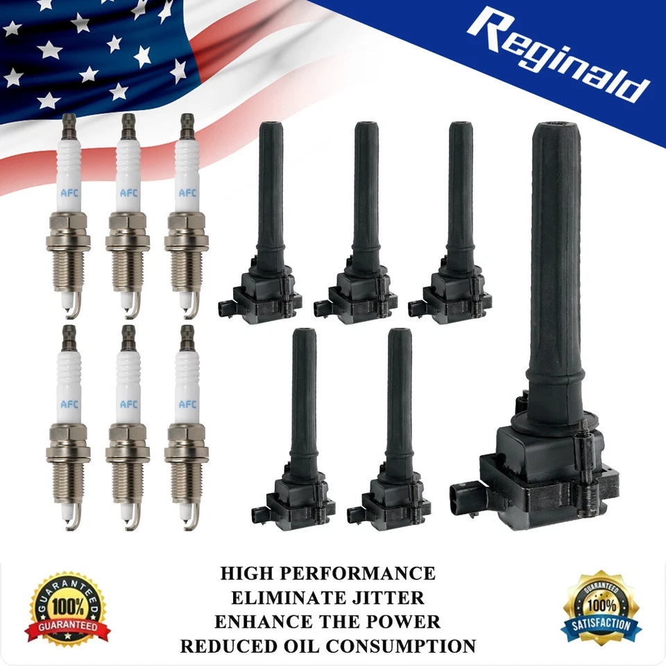 6X Bobinas de encendido + tapones para Chrysler Dodge Intrepid Stratus 98-05 2,7 L V6 UF199 Foto 1 de 4