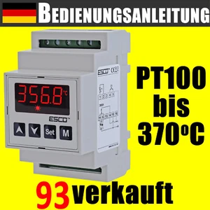 Hutschiene TEMPERATURREGLER FÜR Pt-100 Thermostat Temperaturschalter RTD PT-10D - Bild 1 von 10