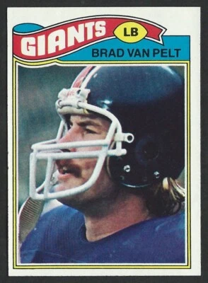 1977 TOPPS #175 BRAD VAN PELT New York Giants CREASE FREE - 01 - Image 1 of 2