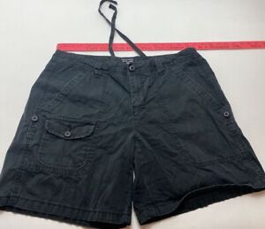 Ralph Lauren Jeans Co Polo Shorts Womens 12 Black Flap Pockets Drawstring Short