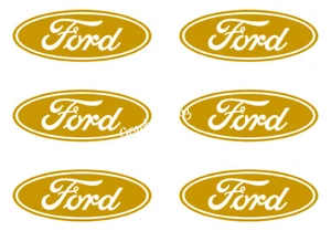 Small Ford Logo 6 Small Vinyl Decals Sticker decal 2" 3" Ford Symbol Stickers - Picture 1 of 20