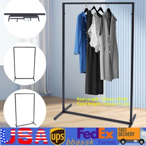 Porta abiti in metallo porta abiti espositore free standing nero - Foto 1 di 15