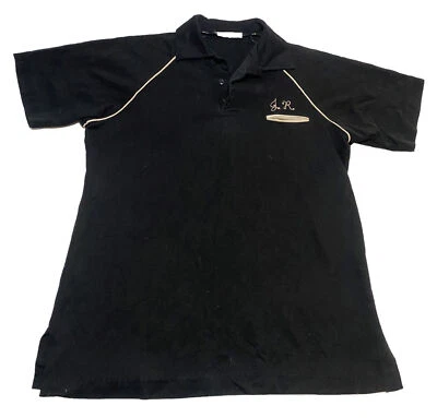 Vintage 70s Bowling Shirt Size L Stitched Black USA MADE U2 - Image 1 of 4