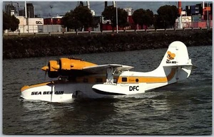Airplane Sea Bee Air Ltd. Grumman G-21A Goose ZK-DFC Mechanics Bay Postcard - Bild 1 von 2