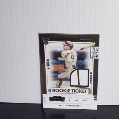2021 Panini Contenders - Rookie Ticket Jersey Jake Cronenworth #RTJ-JC (MEM, RC) - Image 1 of 2
