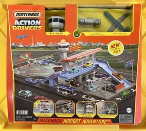 Matchbox Action Drivers Airport Adventure w/‘16 Camaro & Private Jet *Box Damage - Picture 1 of 6
