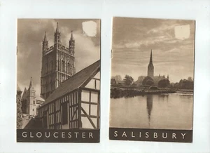 ENGLAND lot of two booklets guides:  Gloucester Cathedral -- Salisbury Cathedral - Picture 1 of 6