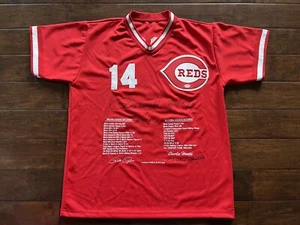 Pete Rose Charlie Hustle Hit King Signed Autograph Stat Jersey #147/500 PSA DNA - Picture 1 of 7