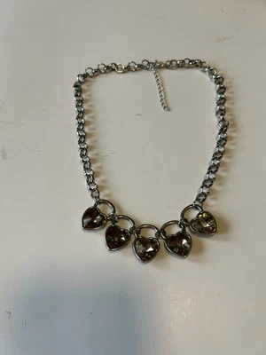 Collar corazón piedra amarilla Foto 1 de 2