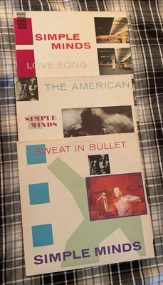 SIMPLE MINDS (3 12” Single EP Lot) Love Song American Sweat Bullet Vinyl (LP) UK - Image 1 of 4