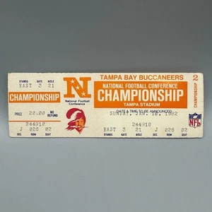 JAN 10, 1982 TAMPA BAY BUCCANEERS VINTAGE CHAMPIONSHIP PHANTOM FULL TICKET NFL - Picture 1 of 2