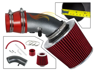 BCP RW RED For 1990-1997 Corolla Prizm 1.6L/1.8L L4 Ram Air Intake Kit+Filter - Image 1 of 3