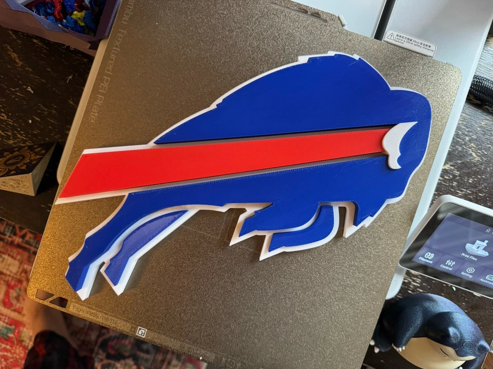 Buffalo Bills Logo: Wall Art - Team Sign Crest Memorabilia Decor Man Cave Plaque Foto 1 de 3
