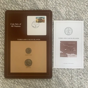 Coin Sets of All Nations Turks And Caicos Islands, With Card 1983 - Picture 1 of 7