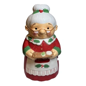 Cheryls Cookies Mrs Santa Claus Christmas Cookie Jar Gingerbread Ceramic Used  - Picture 1 of 9