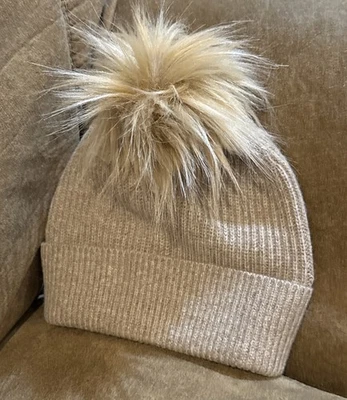 ¡LO ÚLTIMO! Gorro SASSO + SMYTH Puño Acanalado Pom Nuevo con Etiquetas $58 Un Toque de Cachemira ❤️ Foto 1 de 4