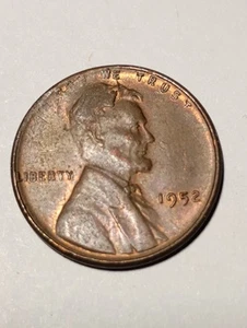 1952  Lincoln Wheat Cent Major Die Break Skull Cud - Uncirculated Error Coin - Picture 1 of 8