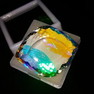 Colgante de cuarzo místico de 120 quilates con forma de fantasía tamaño piedra preciosa suelta - Imagen 1 de 6