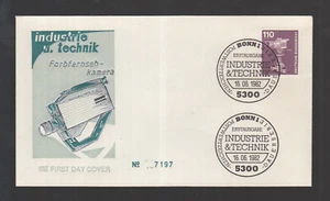 Germany FDC 1982 Industry and Technology - Color TV camera, television - Picture 1 of 1