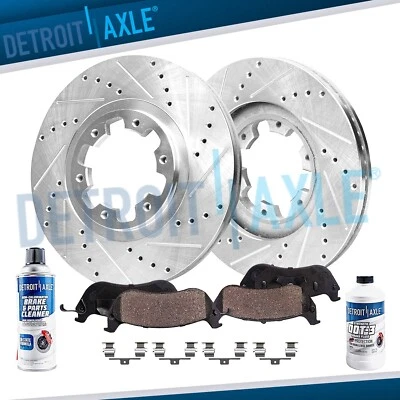 Rotores de freno delanteros + pastillas de freno para Nissan Pathfinder Infiniti QX4 1998-2004 Foto 1 de 4