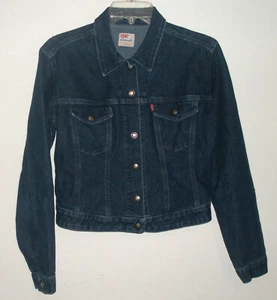 Chaqueta de Jean de Colección Años 90 - Levis CASUALS Camionero Damas Talla S - Lavado Oscuro EE. UU. Usada en Excelente Condición!¡! - Imagen 1 de 6