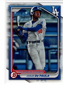 Josue De Paula Los Angeles Dodgers 2024 Bowman Prospect - Imagen 1 de 2